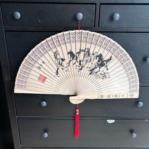 Chinese fan in traditional box